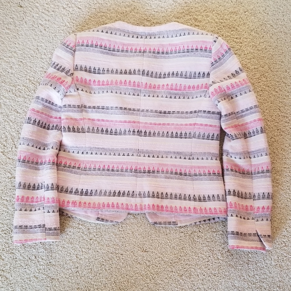 Tahari Round Neck Multi Color Jacket - Picture 2 of 7